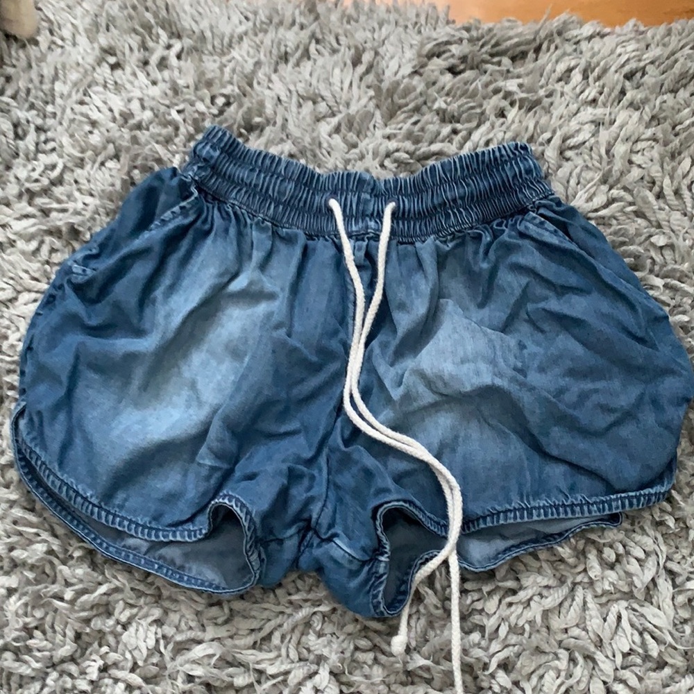 soft shorts that look like jeans